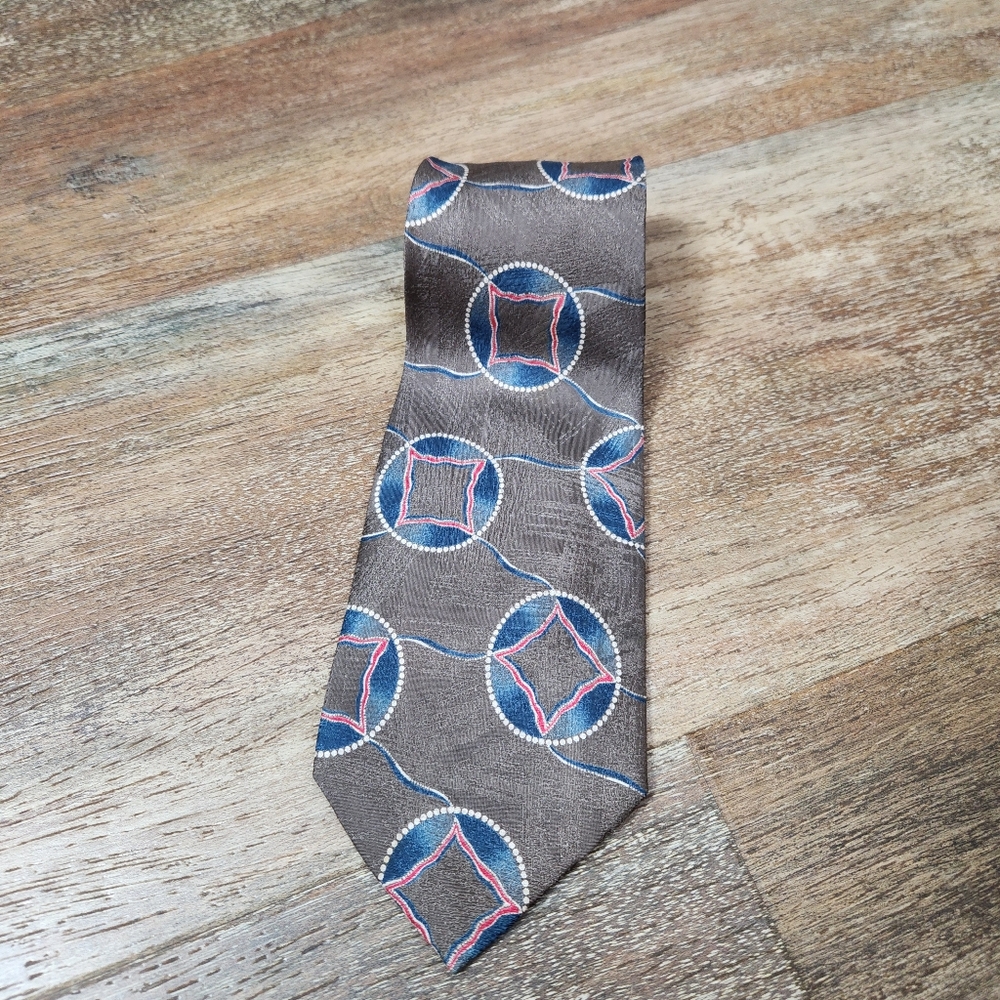 VINTAGE GIORGIO ARMANI ABSTRACT PRINT SILK TIE